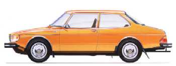 1985 SAAB 90 - Orange