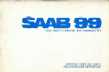 1974 SAAB 99 Owners Manual Cover