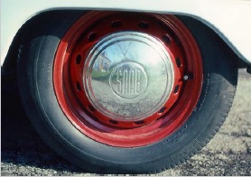 Red Steel Wheel